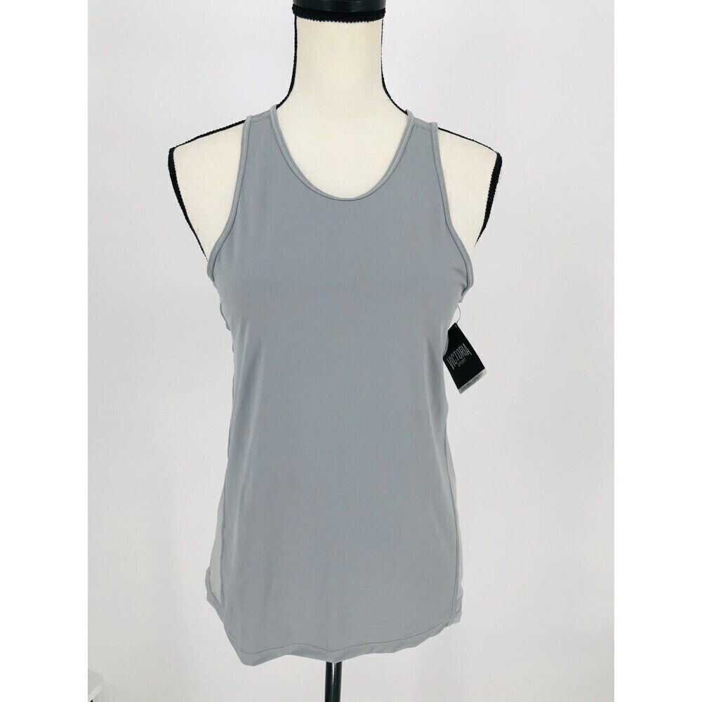 VS VICTORIA'S SECRET SPORT‎ SIZE XSMALL GRAY OPEN TIE BACK TANK TOP SHIRT